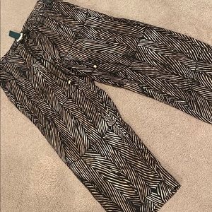 Ralph Lauren boho capri wide leg pants size 6. NEW WITH TAGS